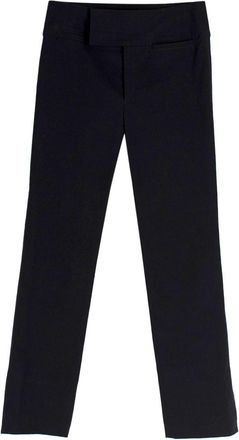 Isabel Marant Black Cotton Blend Slim Trousers Size XS