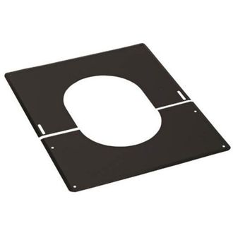 TEN [482413-tEN] Plaque de finition 30&deg; &agrave; 45&deg; TEN DUOTEN noire D80/130mm