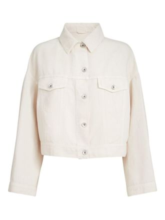 Brunello Cucinelli White Relaxed Jacket