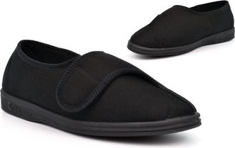 Generic Mens Wide Fit Slippers Mens Touch Fastening Slippers Size 8 Machine Washable Slipper Size 10 Rubber Sole Slipper Breathable Rubber Sole Wide Fit Machi