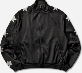 KAPITAL Men s Smooth Jersey Stuntman and Woman Track Jacket Black