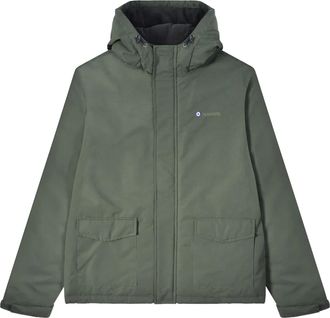 Lambretta Mens AW25 Hooded Padded Jacket (Khaki Green) - Size 3XL