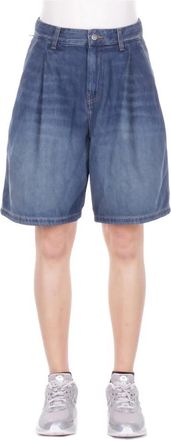 Carhartt Work in Progress Denim Shorts - Dames - Denim shorts - Blauw - XS - Denim - Korte Broeken
