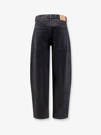 Isabel Marant Womens Trousers Oriane Black Denim Cotton