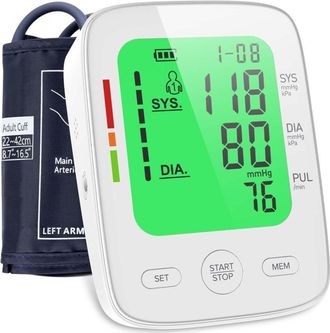 OEM Tensi&oacute;metro Brazo - Pantalla Lcd Tricolor - Brazalete Ajustable 22-42 Cm - Memoria 2x99 Mediciones - Frecuencia Card&iacute;aca - Alimentaci&oacute;n Usb-c O Pilas 