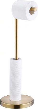 OEM Portarrollos De Papel Higi&eacute;nico De Acero Inoxidable Para Ba&ntilde;o, Dispensador De 5 Rollos Con Base Resistente, Resistente Al &Oacute;xido, 15 X 56 Cm, Dorado