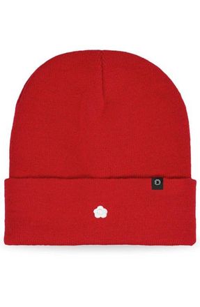 Dalix Lil Flower Beanie Cap in Red at Nordstrom