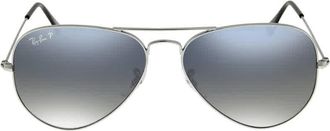 Ray-Ban Ray Ban Aviator Gradient Polarized Blue/Grey Unisex Sunglasses RB3025 004/78 58