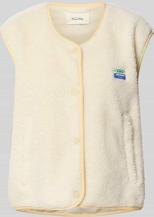 American Vintage American Vintage Weste mit Teddyfell Modell HOKTOWN in Ecru, Größe M/L