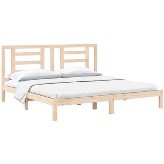 vidaXL Bed Frame without Mattress 200x200 cm Solid Wood Pine vidaXL