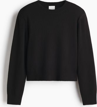 H&M Pullover mit Schulterpolstern - Schwarz