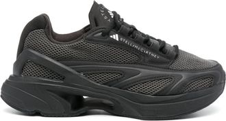 adidas by Stella McCartney logo-print panelled sneakers - unisex - Other fibres - 7.5 - Black