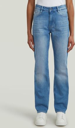 G-Star Womens G-Star RAW Iggie Straight Jeans - Navy Cotton - Size 25W/32L