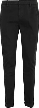 Dondup Gabardine Gaubert Broek - Heren - Chinos - Zwart - W32 - Katoen - Broeken