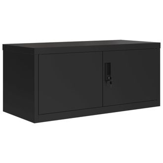 vidaXL Armario Archivador De Acero Negro 90x40x40 Cm Vidaxl
