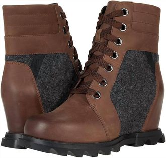Sorel Womens Joan Of Artic Wedge Boot In Brown/black