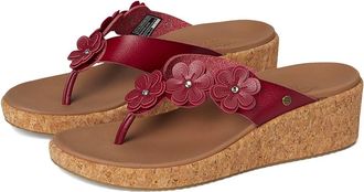 Skechers Arch Fit Beverlee - Rare Blossom Womens Sandals Red : 5.5 B - Medium, Rubber/Synthetic