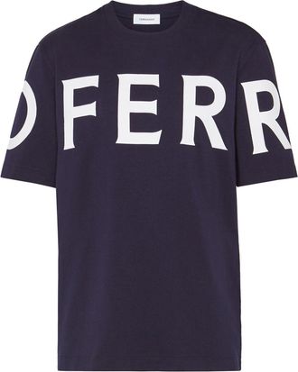 Ferragamo Logo-Print Cotton T-Shirt - Mens - Cotton