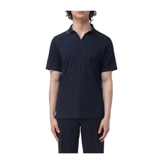 Paul & Shark Paul & Shark, Polo Shirts, male, Blue, Size: 2XL X-Soft Open-Collar Polo Shirt