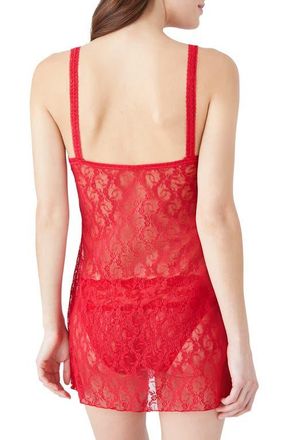 b.tempt'd by Wacoal Lace Kiss Chemise in Crimson Red at Nordstrom, Size X-Large