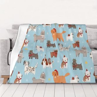 OEM Manta De Lana feliz Navidad, Supersuave Y C&oacute;moda, Apta Para Hombres, Mujeres Y Ni&ntilde;os De Todas Las Edades, Perfecta Para La Cama. Extra Suave, 80 X 60 