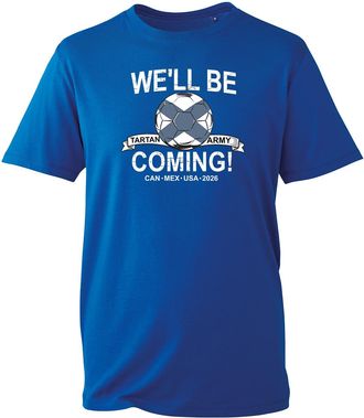 Generic Scotland 2026 T-Shirt, Football Army Design Shirt, Soccer Ball Fan, Soccer Army Fans, Unisex Adults and Kids Tee Top(Royal Blue, XL)