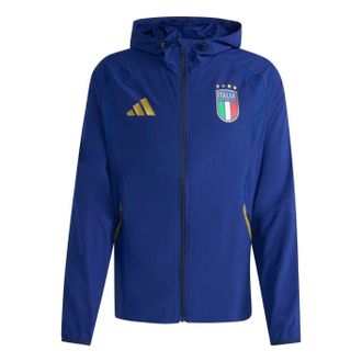 adidas Italy Tiro Travel Full Zip Windbreaker Victory Blue JY7052
