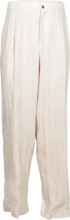 Giorgio Armani Casual Broeken - Heren - Wijde Broeken - Grijs - XL - Broeken