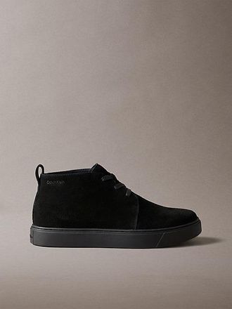 Calvin Klein Zapatos H&iacute;bridos Con Cordones Y Suela De Copa De Ante
