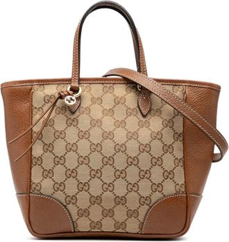 Gucci Pre-owned Tote Bags, female, Brown, Size: ONE SIZE Pre-owned Patterned Tote Bag