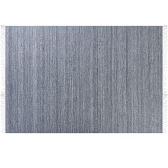Beliani Beliani - Handwoven Area Rug Indoor Outdoor Recycled pet 160 x 230 cm Grey Malhia