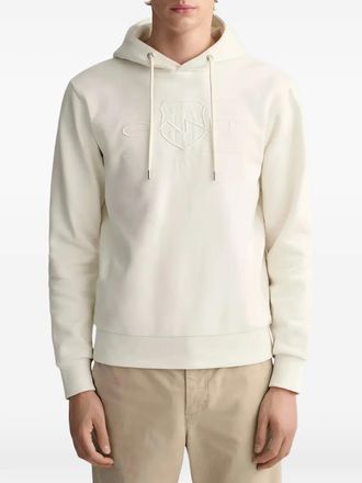 GANT logo-detail hoodie - Neutrals