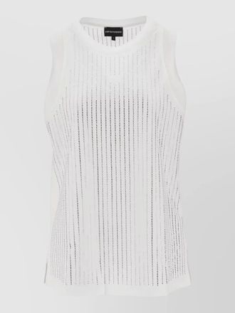 Emporio Armani cotton tank top round neck sleeveless