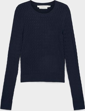 Contemporaine Womens Plain cable-knit sweater