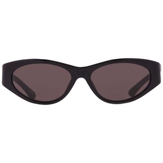 Balenciaga Grey Oval Ladies Sunglasses BB0367S 001 60
