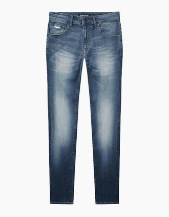 Police Mens LAT 950 Slim Fit Blue Jeans