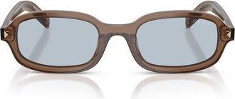Prada Sunglasses Prd06 S 28 I30 W Transparent Clay/Gray Blue Women