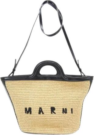 Marni Pre-owned Tote Bags, male, Beige, Size: ONE SIZE Pre-owned BAG Shoulder Bag