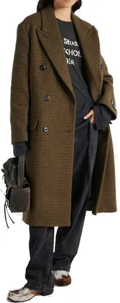 Acne Studios Womens Brown Fibers Coat Clothing