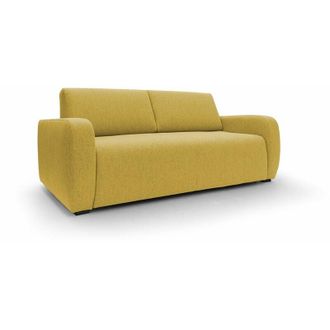 Divani.Store Divani.store - Duna Divano letto matrimoniale con materasso 20 cm in tessuto impermeabile T03 215 cm (mat. 160x197) giallo