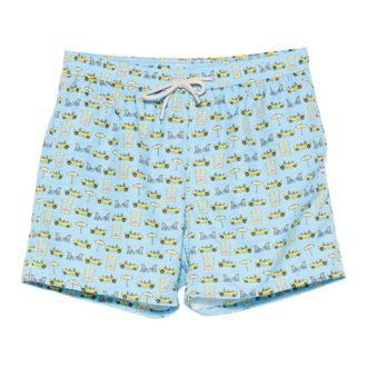 MC2 Saint Barth Beachwear, male, Multicolor, Size: XL Lighting Micro Fantasy Swim Shorts