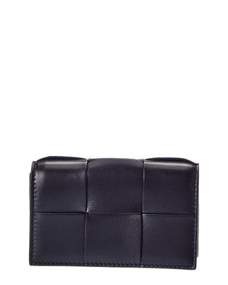 Bottega Veneta Maxi Intrecciato Leather Business Card Case