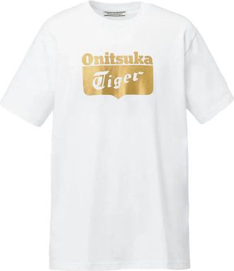 Onitsuka Tiger Logo T-Shirt White Gold 2183B174-100