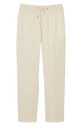 Sandro Elasticated straight-leg trousers in Beige at Nordstrom, Size 40 X 31