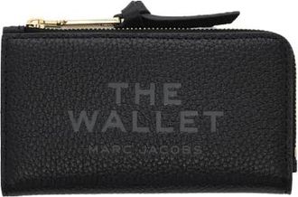 Marc Jacobs De Medium Flat Wallet - Dames - Portefeuilles - Zwart - ONE Size - Leer - Accessoires
