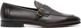 Tom Ford Grain Dover Buckle loafers - men - Calf Leather/Calf Leather/Calf Leather - 12 - Brown