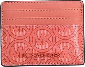 Michael Kors Rechteckige Kartenh&uuml;lle mit Ausweisfenster - Dames - Portefeuilles - Rood - ONE Size - Accessoires