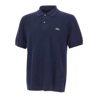 Lacoste Polo Shirts, male, Blue, Size: 3XL Classic Fit Knitted Polo