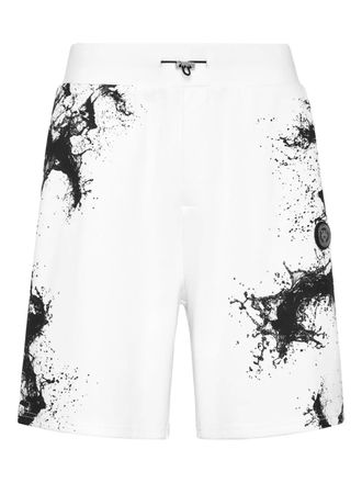 Plein Sport splash shorts - White