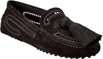 Tod's TodS Gommino Tassel Suede Loafer